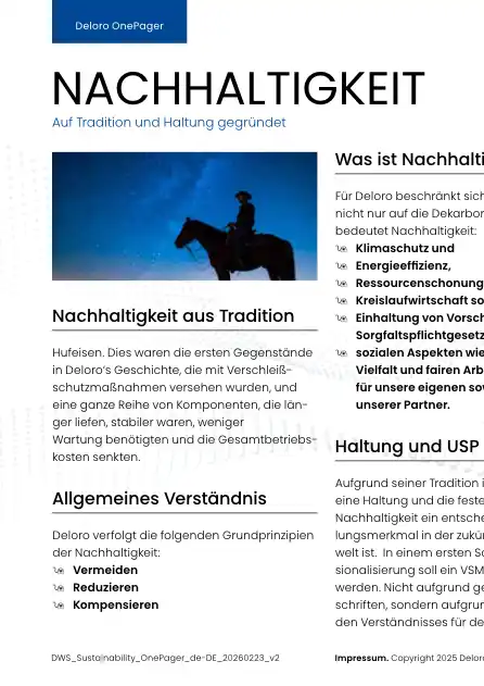Nachhaltigkeit OnePager