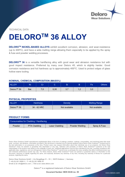 Deloro 36