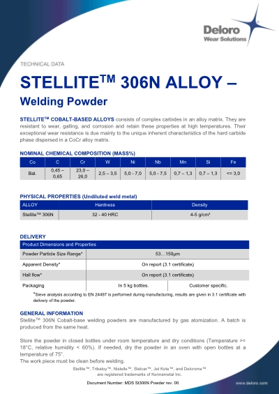 Stellite 306 N